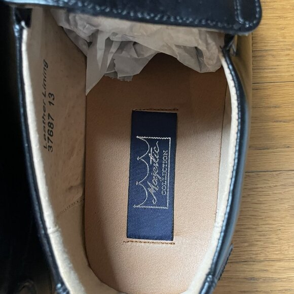 Majestic Collection Black Slip On Bicycle Toe Dress Shoes Size 13 M New - Picture 3 of 7